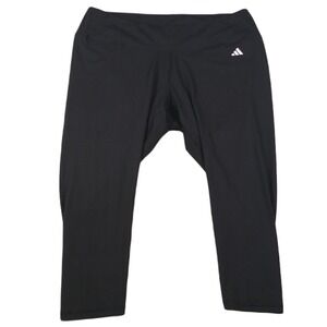 Adidas Train Essentials 7/8 Tights Womens 4X Plus Size Black $50 NEW